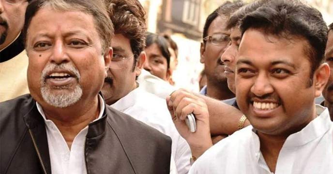Mukul Roy with his son Subhranshu Roy