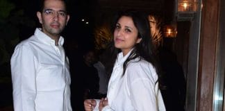 Parineeti Chopra and Raghav Chadha pose together, confirming their wedding plans.