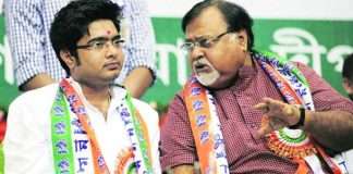 Partha Chatterjee and Abhishek Banerjee discussing ahead of Trinamool's action plan launch