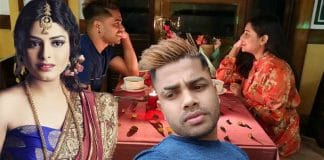 Prabir Das and Geetashree Roy in a candid photo