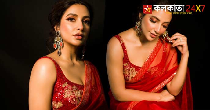Subhasree Ganguly in Red Saree: The Ultimate Summer Sizzler!