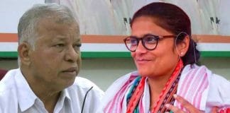 Sushmita Dev, Indian politician and Member of Parliament, speaking at a public event