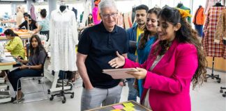 Apple CEO Tim Cook exploring the Lodhi Art District in Delhi