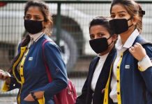 Young Girl Wearing Mask during COVID-19 Pandemic in India