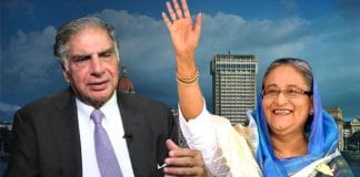 Ratan Tata with Sheikh Hasina, Prime Minister of Bangladesh