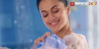 Homemade shower gel made with natural ingredients