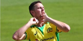Australian cricketer Josh Hazlewood