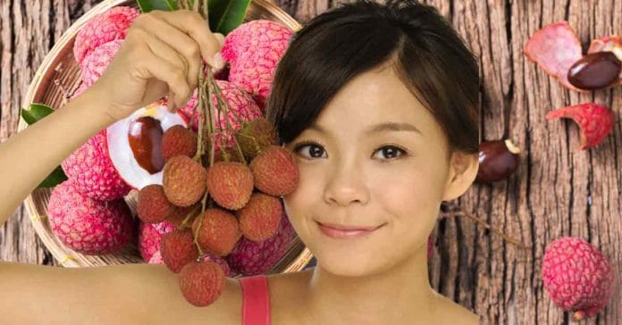Lychee Fruit indian girl
