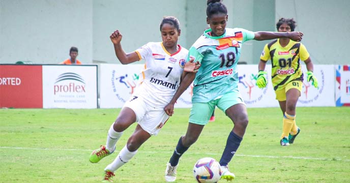 East Bengal Triumphs Over Mata Rukmini FC with 2-Goal Victory in Indian Women's Football League