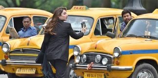 Chiranjeevi shoots for movie in Kolkata Victoria