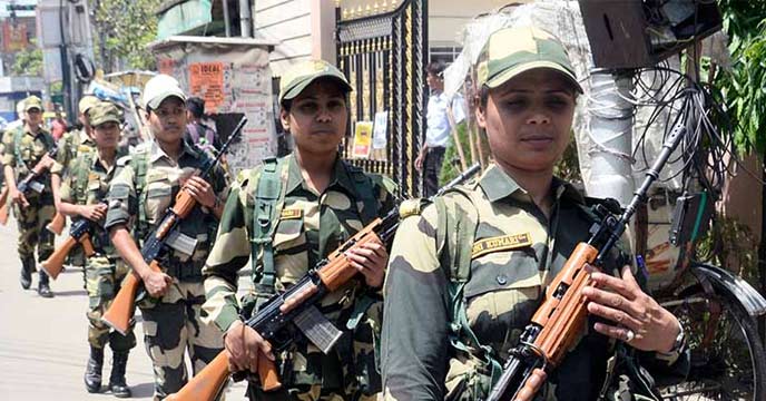 BSF lady in bengal election