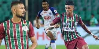 Mohun Bagan's Manvir Singh, Ashique Kuruniyan, and Liston Colaco