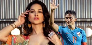 Sunny Leone Sunil Chhetri