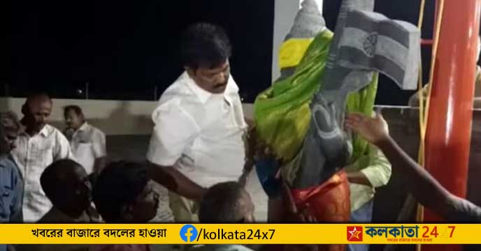 Bharat Mata Statue Removed from BJP Office