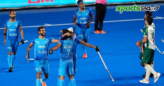 India Beating Pakistan in Hockey 5s Asia Cup