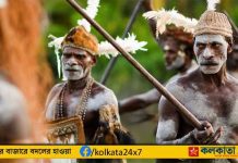 Korowai tribe in Papua New Guinea