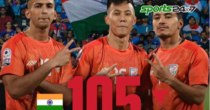 Indian football FIFA ranking