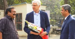 Arsene Wenger, World Football Association's Development Chief, Arrives in India