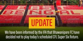 East Bengal Awarded Walkover