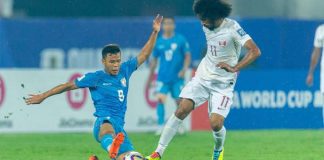 India lost to Qatar