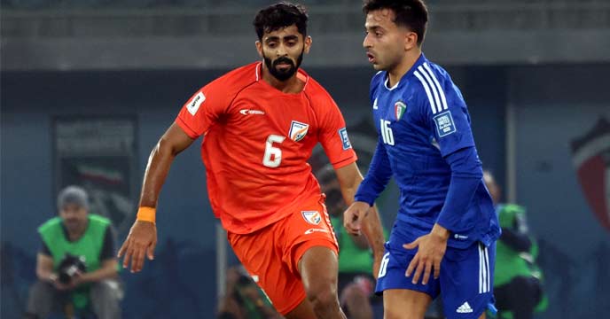 Manvir's Goal Earns India 1-0 Victory Over Kuwait in FIFA World Cup 2026 Qualifier