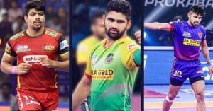 Pawan Sehrawat, Naveen Kumar, Pradeep Narwal