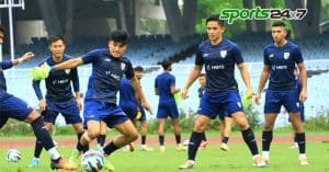 team india football special practice,