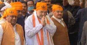 Amit Shah, JP Nadda in Kolkata