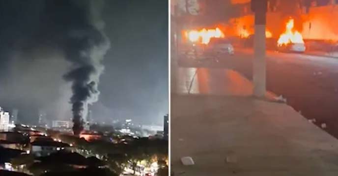 City Ablaze as Troubled Santos