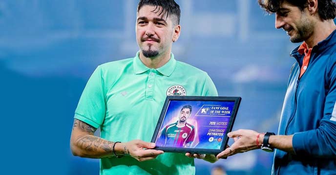 Dimitri Petratos won the Fan's Goal Of the Week for his wonder-freekick against FC goa