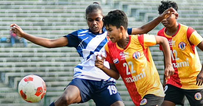 East Bengal Women's Team Draw in Kanyashree Cup