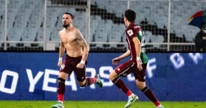 Red Card in Odisha FC-Mohun Bagan Match