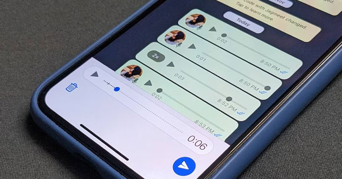 WhatsApp Voice Message feature