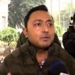 Debraj Chakraborty arrives at Nizam Palace