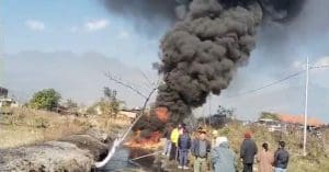 Heavy fuel leak, Manipur