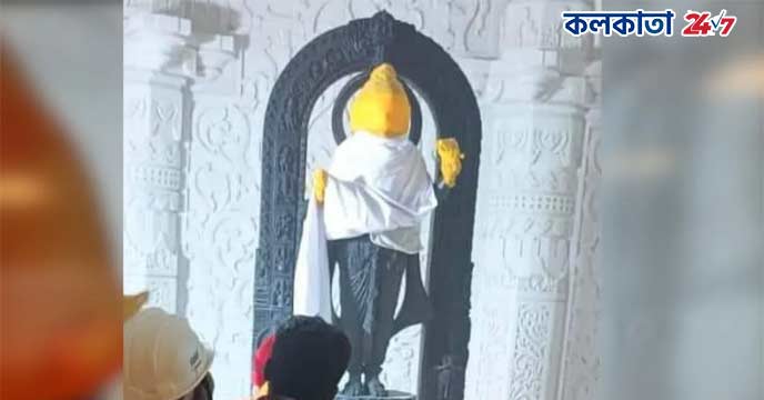 Ramlala Idol Installed in Temple in Ayodhya