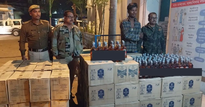 Alcohol seized in Jalpaiguri