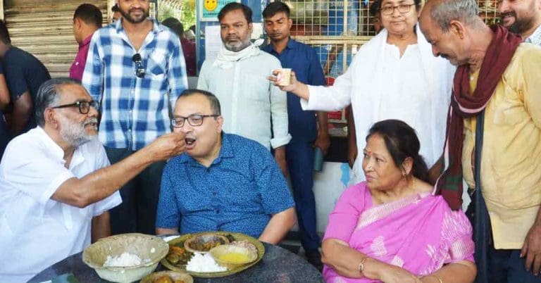 Kolkata Delights in Pithe Feast: Kunal Ghosh Celebrates Sandeshkhali Tradition