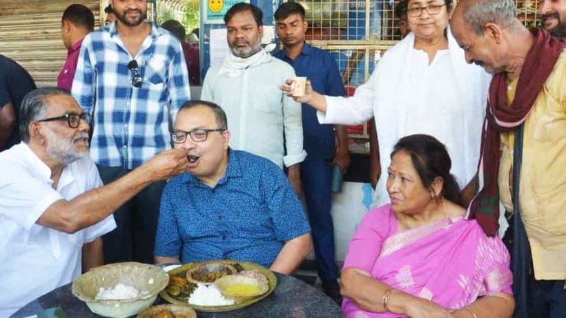 Kolkata Delights in Pithe Feast: Kunal Ghosh Celebrates Sandeshkhali Tradition"