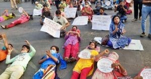 Either Give Me My Job Back," Job-Loss Teachers Protest in Agitation