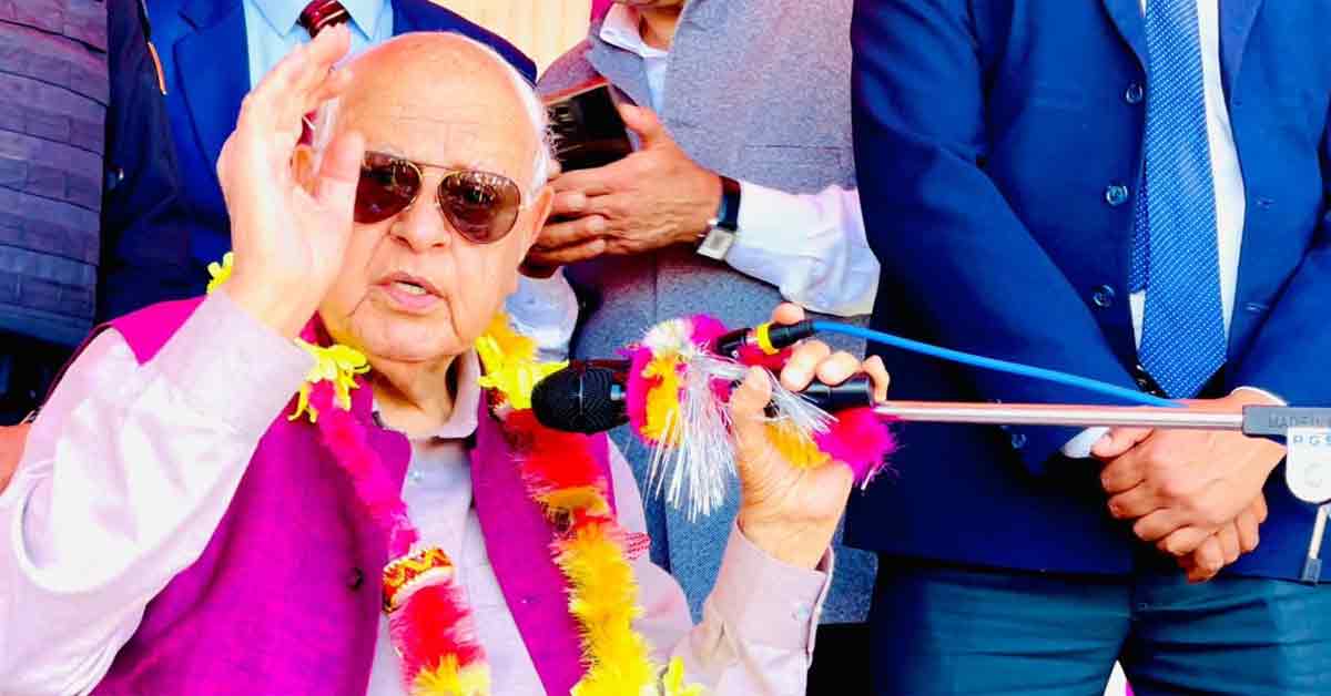 Farooq Abdullah Responds to Rajnath's Remark