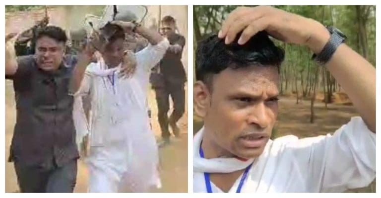 সিআইএসএফ জওয়ানের মাথা ফাটল! ভরদুপুরে উত্তপ্ত ঝাড়গ্রাম cisf jawan was injured during vote