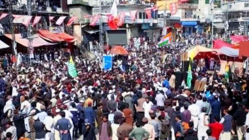 Indian Flag Hoisted in Rawalakot, PoK