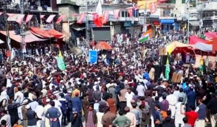 Indian Flag Hoisted in Rawalakot, PoK