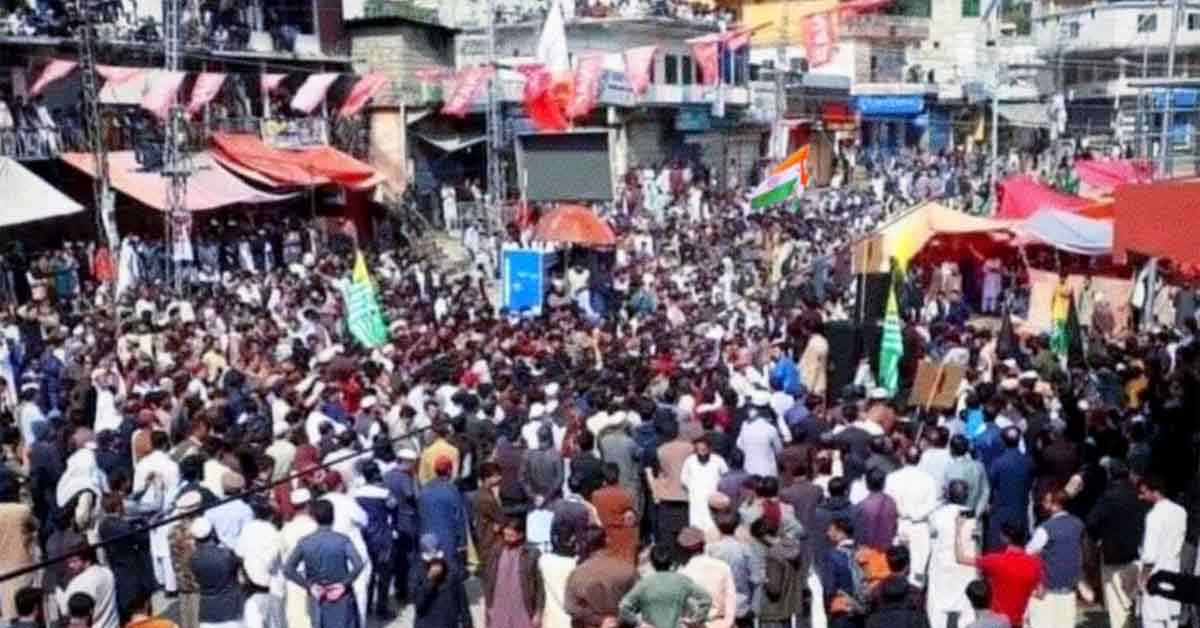 Indian Flag Hoisted in Rawalakot, PoK