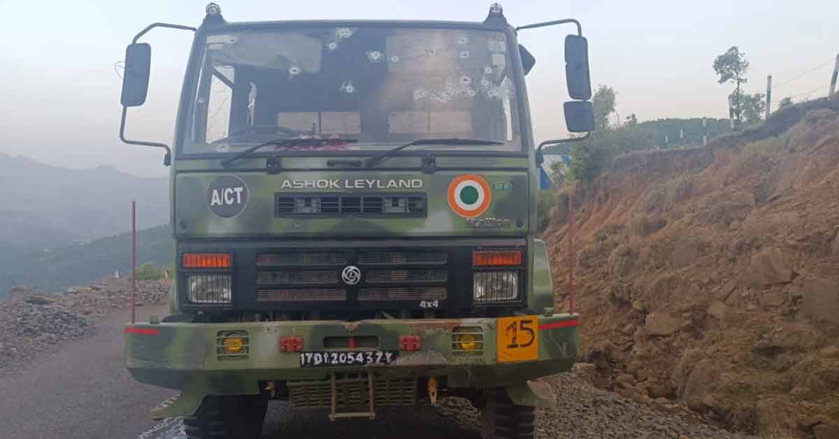 Jammu and Kashmir Air Force Convoy Fired Upon