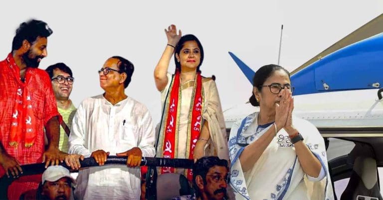 কপ্টার ছাড়াই বামের প্রচার, ৫২১ বার আকাশে উড়ে রেকর্ড তৃণমূলের Left Front Campaigns Without Helicopters, TMC Records 521 Flights