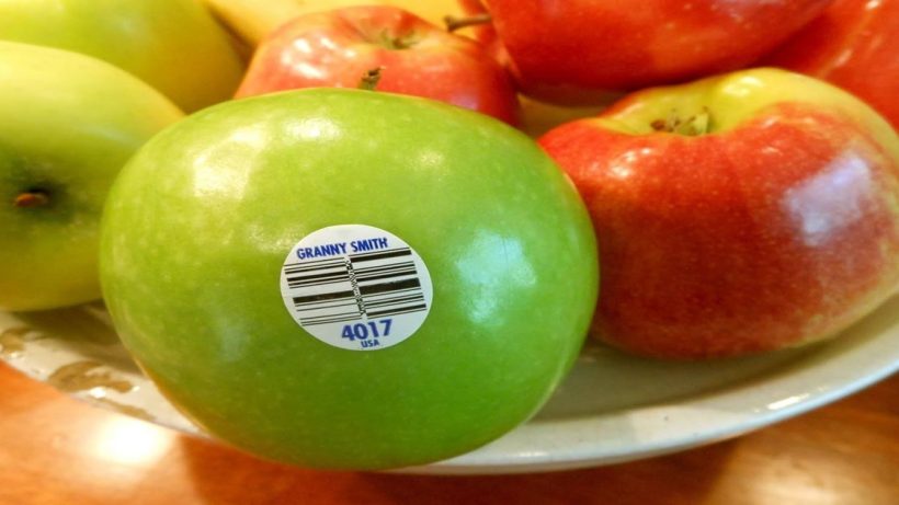 what does the four-five number sticker on the fruit mean