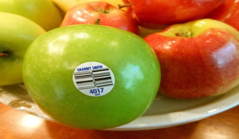 what does the four-five number sticker on the fruit mean