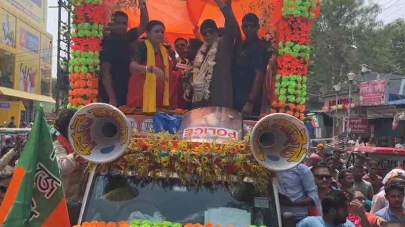 allegations-of-attack-on-bjp-leader-mithun-chakrabortys-procession-in-medinipur